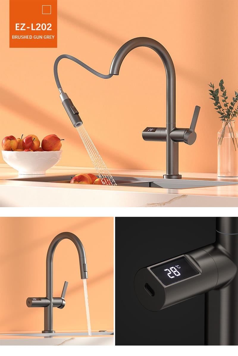 ឧបករណ៍លាយឧបករណ៍ចាប់សញ្ញាអ៊ីនហ្វ្រារ៉េដ Smart Kitchens Faucets (3)
